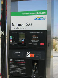 Natural gas refueling station